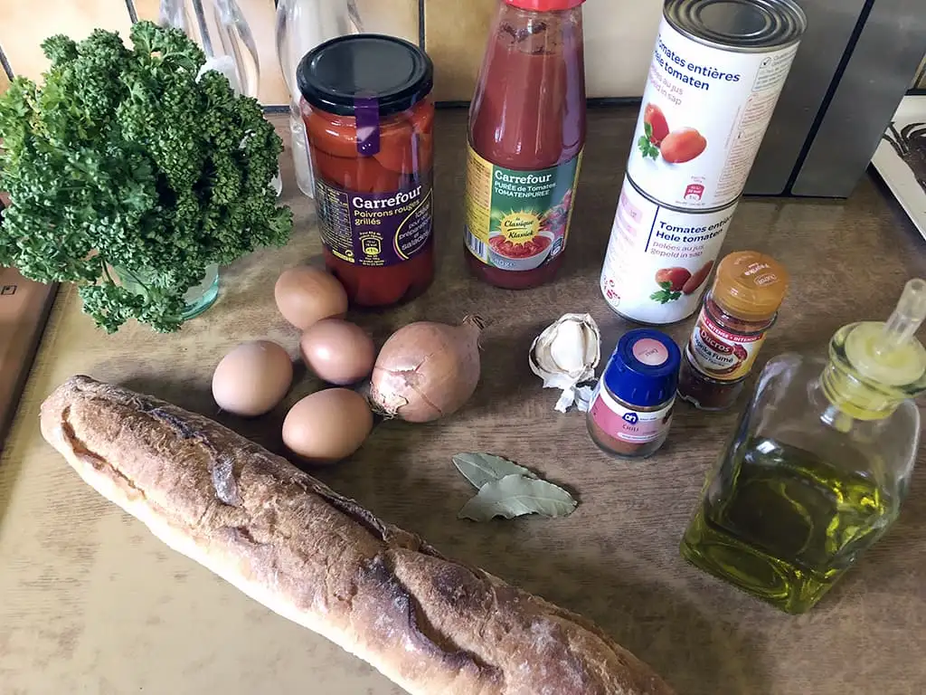 Piperade ingrediënten