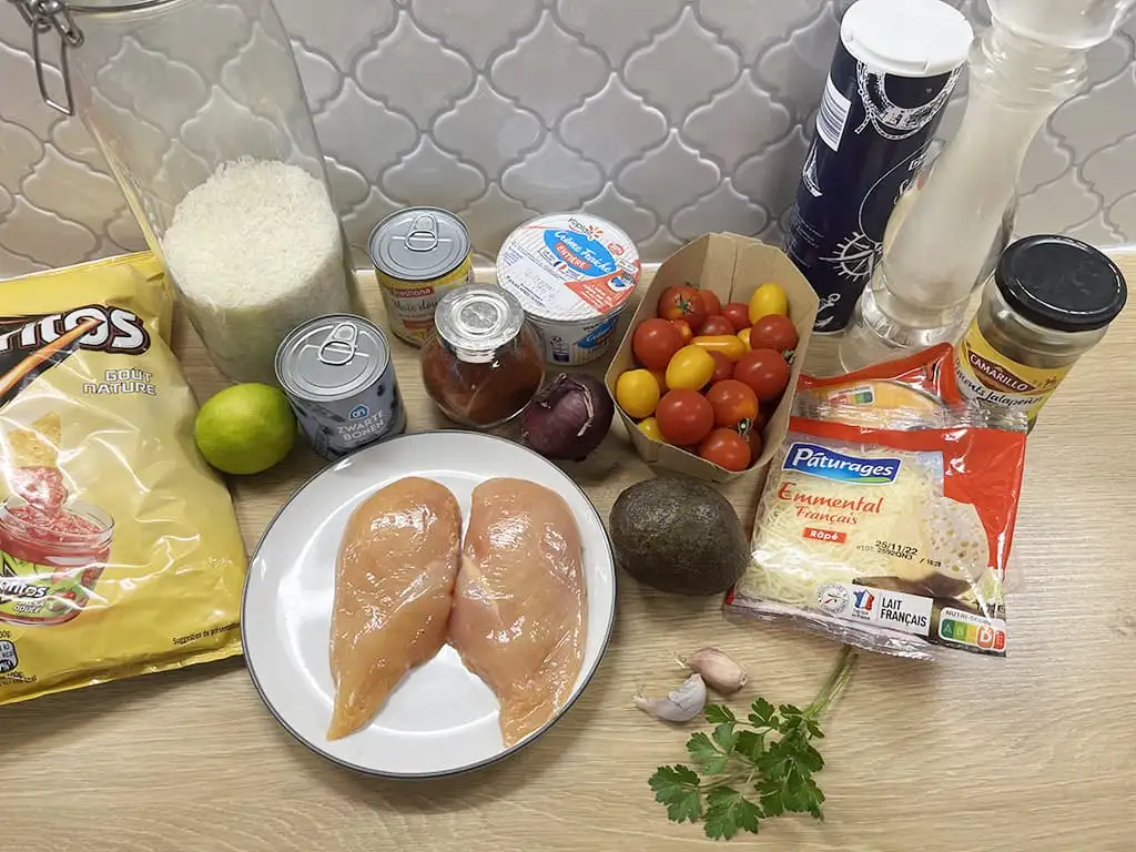 Burrito bowl ingrediënten