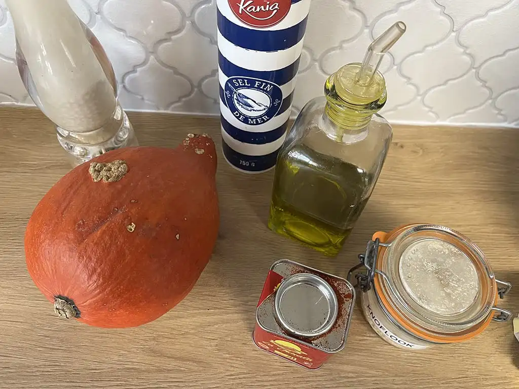 Pompoen uit de oven ingrediënten