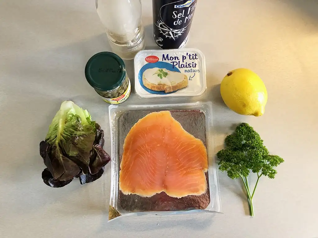 Zalmcocktail ingrediënten