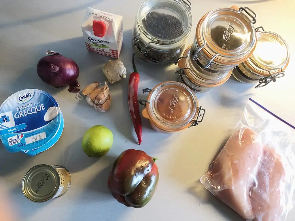 Kip tikka masala ingrediënten