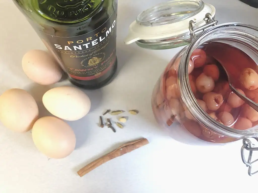 Kersen sabayon ingrediënten