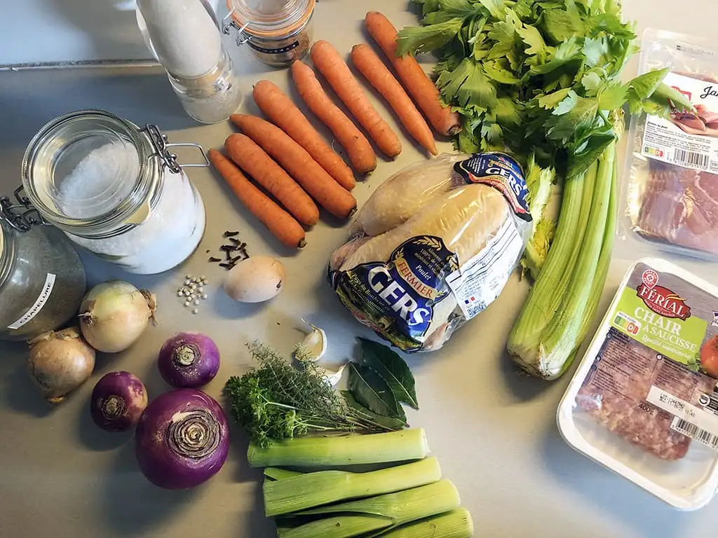 Kip in het pannetje ingrediënten