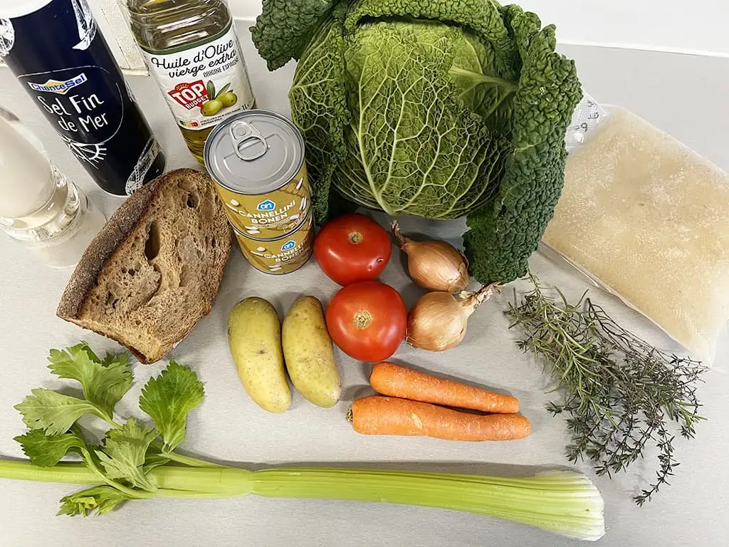 Ribollita - Toscaanse soep ingrediënten