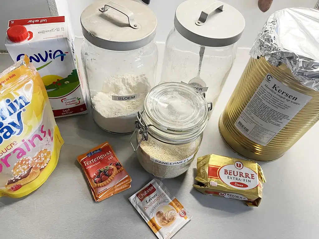 Kersenvlaai ingrediënten