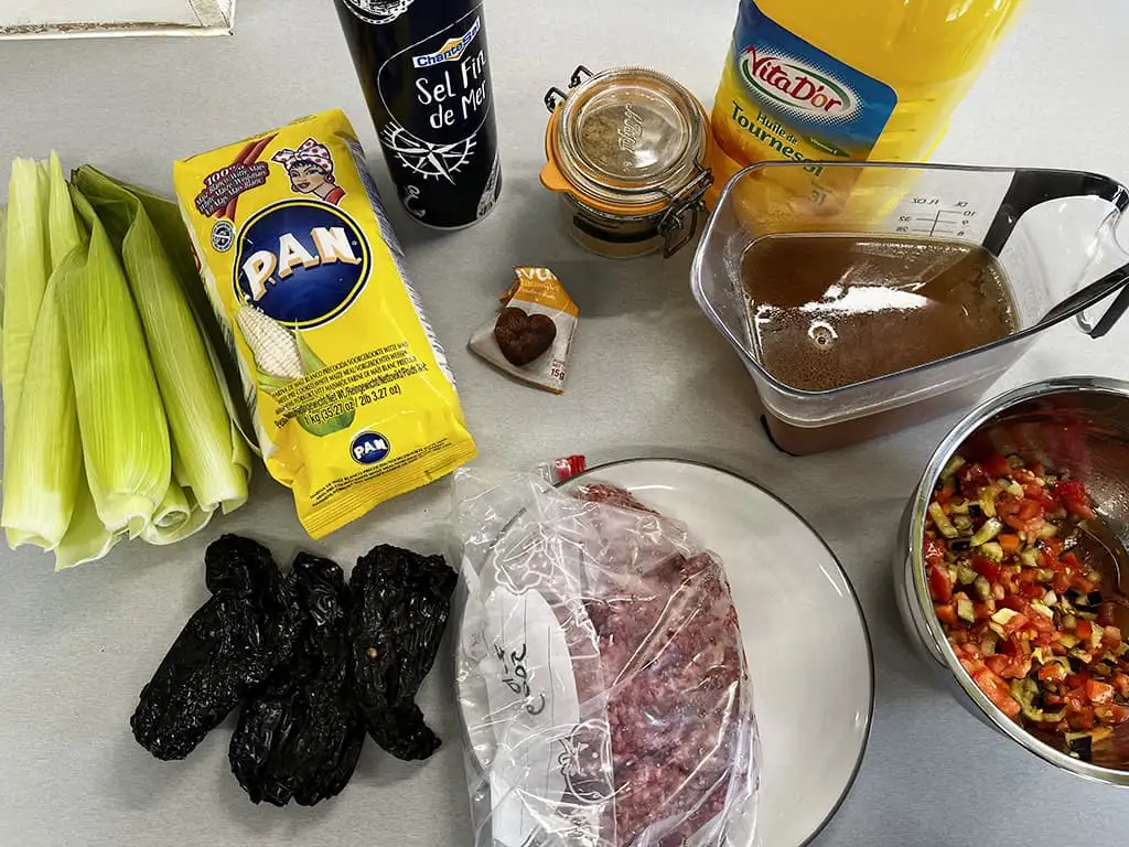 Tamales ingrediënten