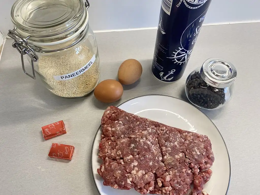 Soepballetjes maken ingrediënten