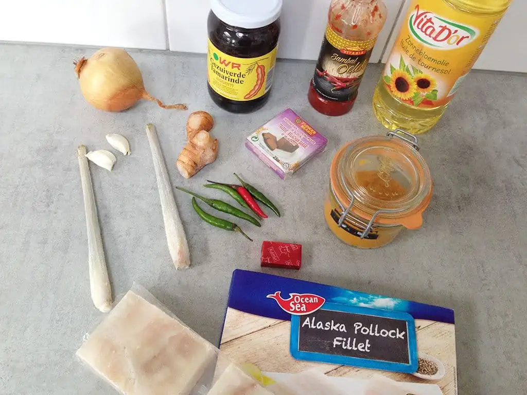 Pindang Ikan - pittige witvis ingrediënten