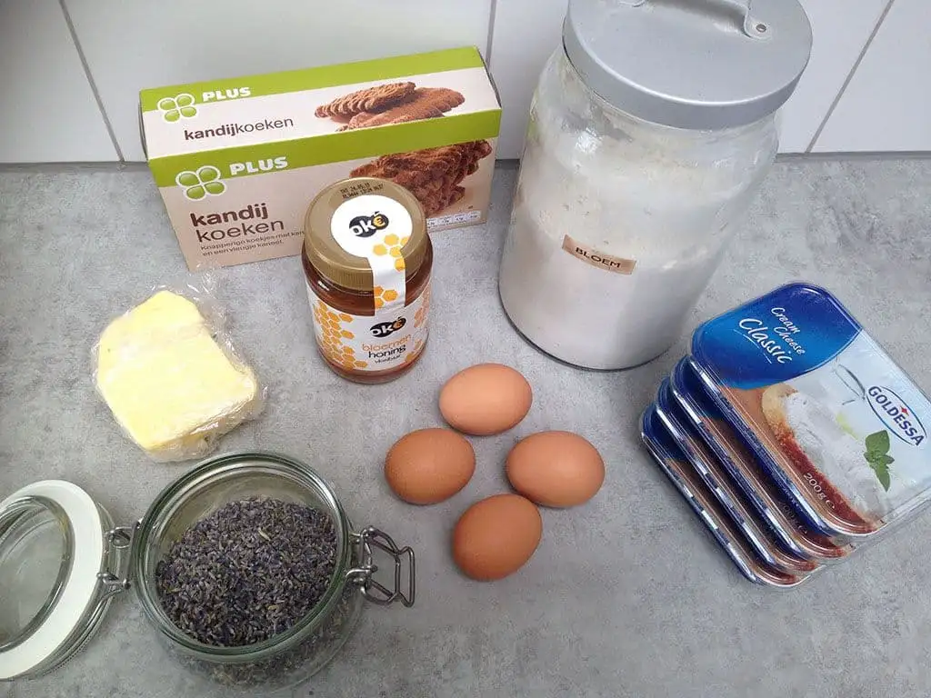 Lavendel honing cheesecake ingrediënten