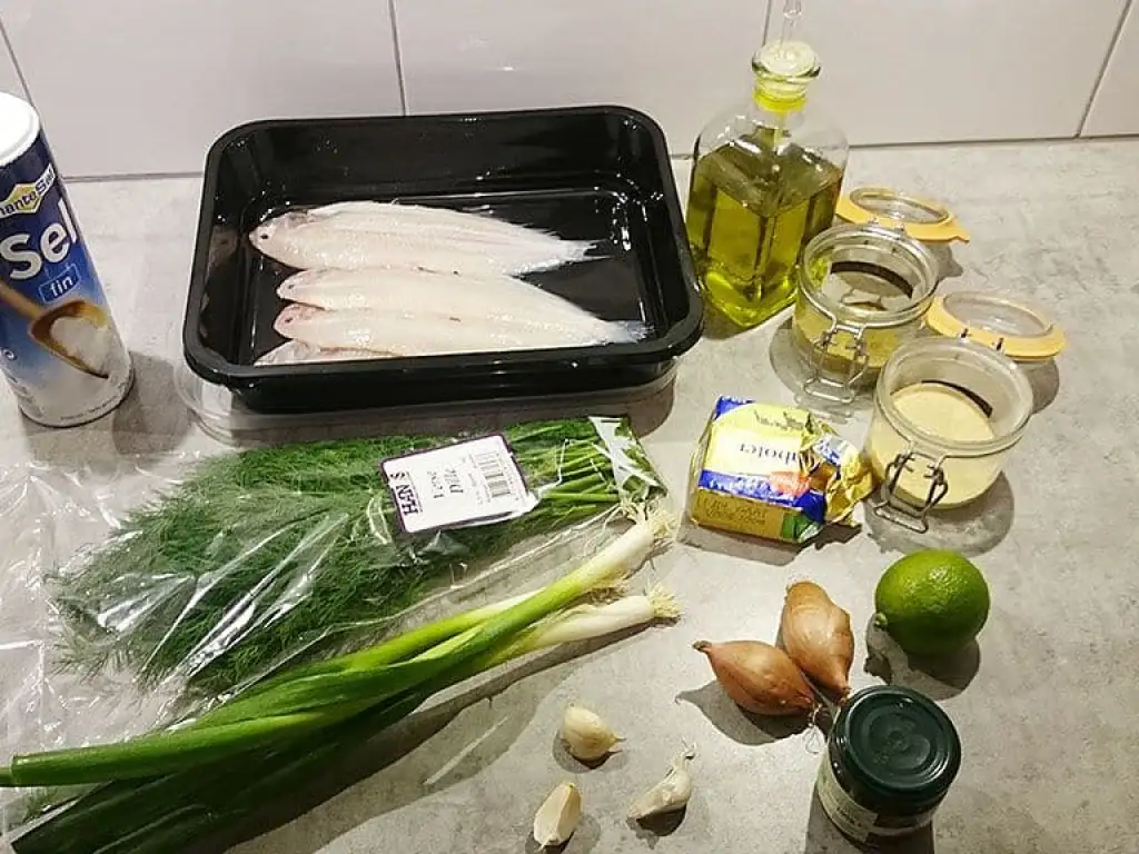 Mediterraanse gebakken sliptong ingrediënten