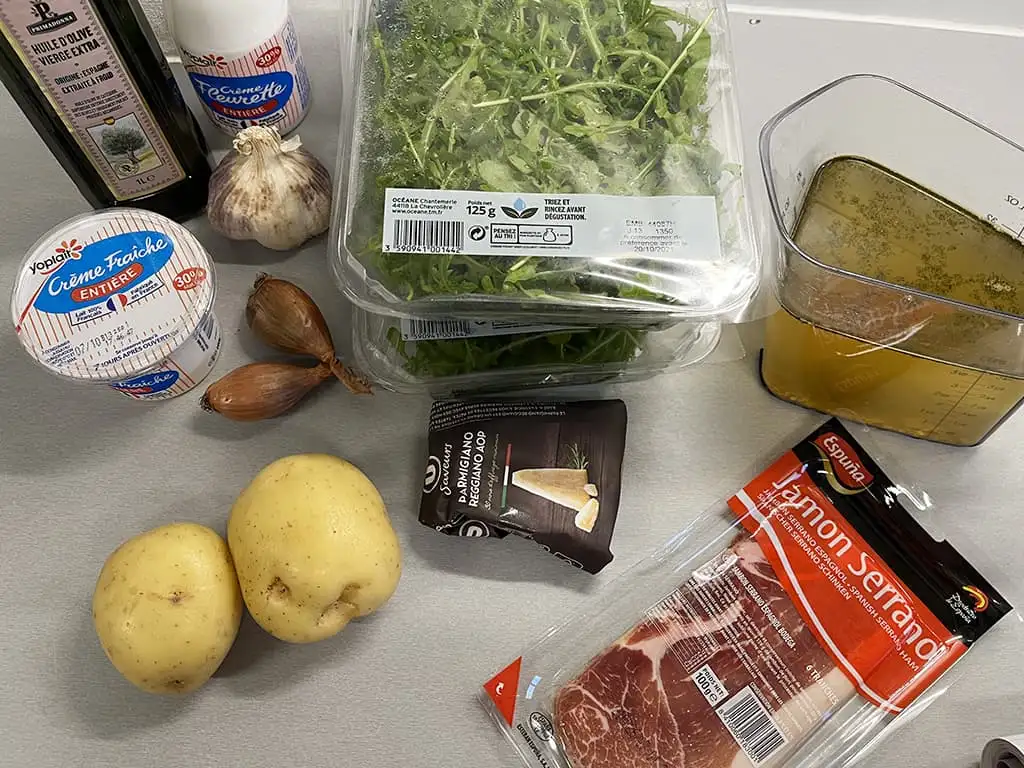 Rucolasoep ingrediënten