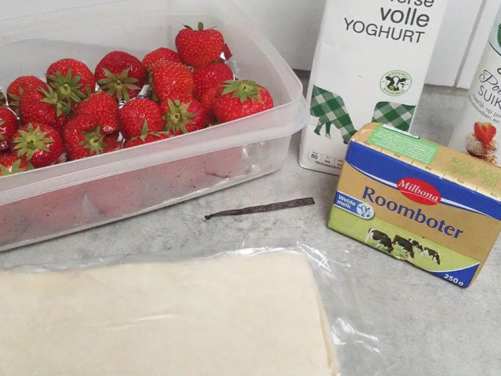 Millefeuille met vanille hangop ingrediënten