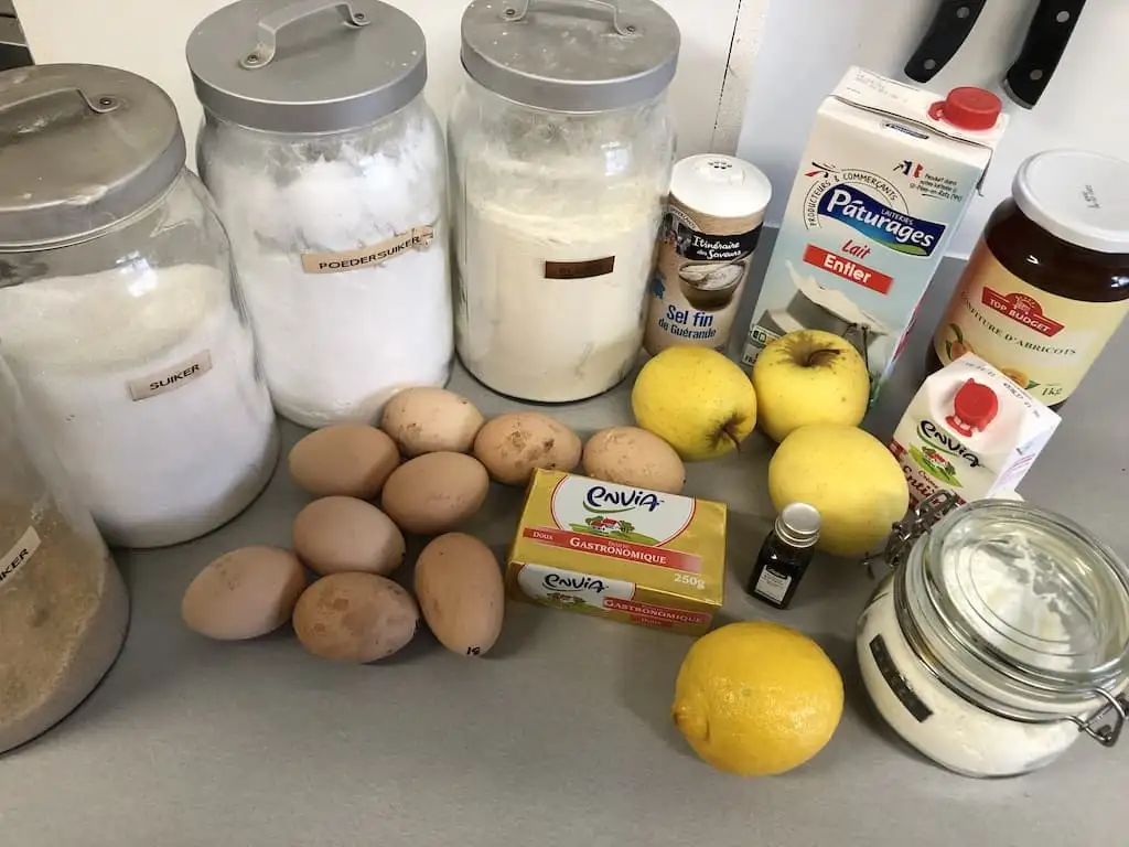 Parijse appelflan ingrediënten