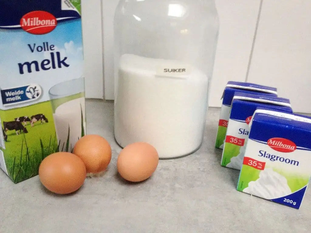 Karamelijs ingrediënten