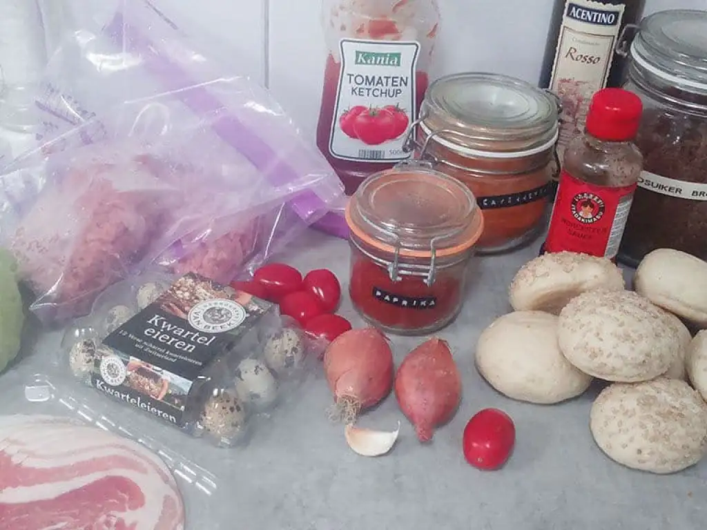 Mini hamburgers ingrediënten