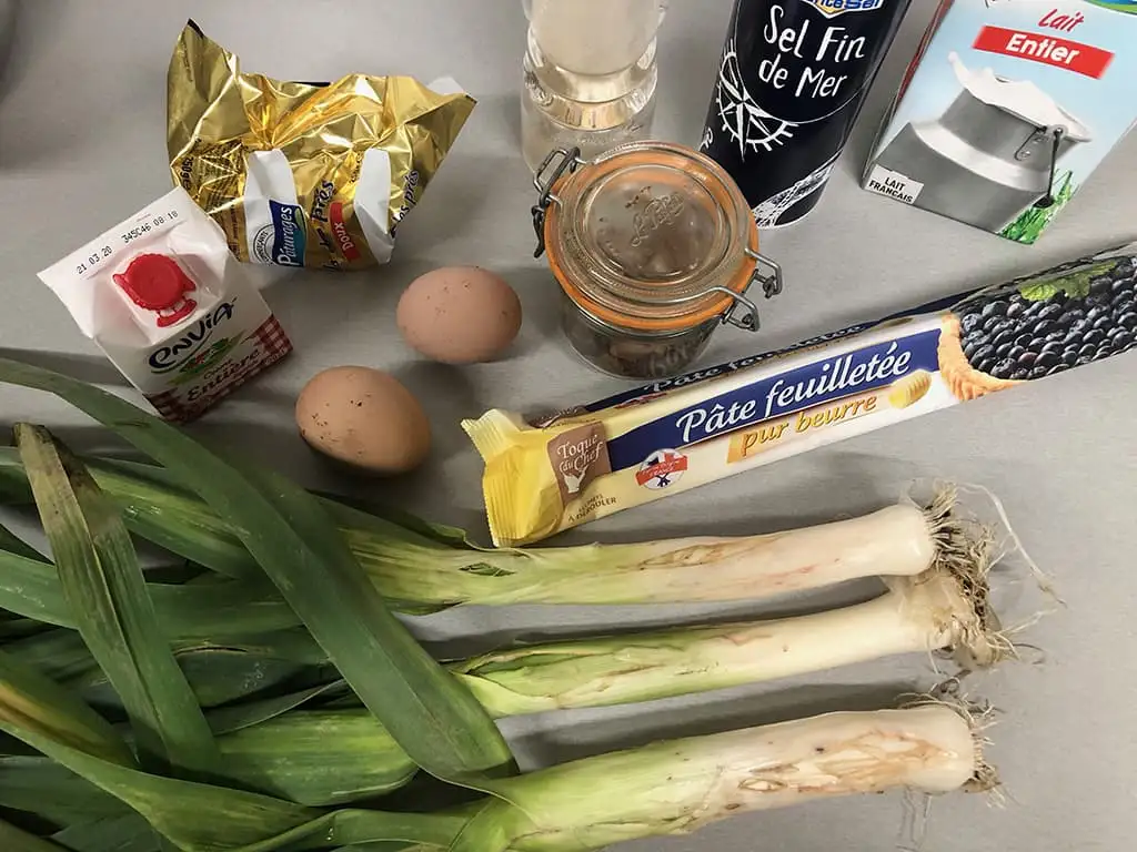 Flamiche picarde ingrediënten