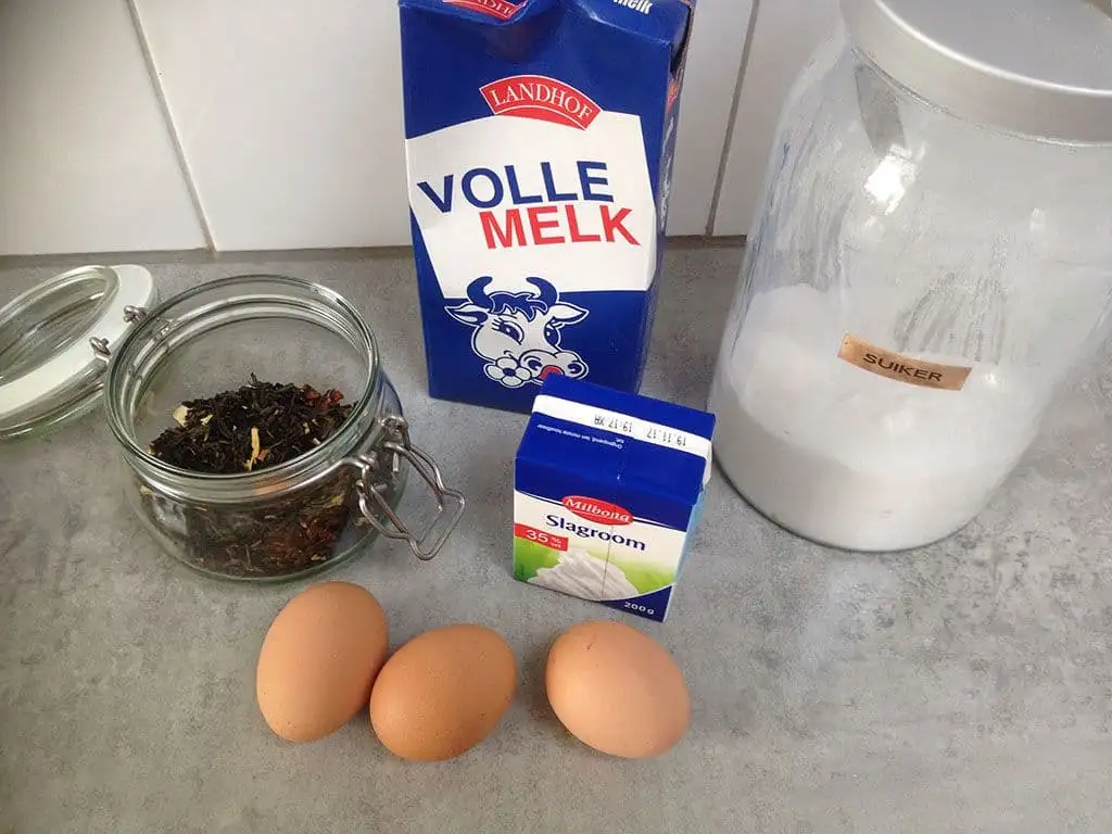 Groene thee parfait ingrediënten