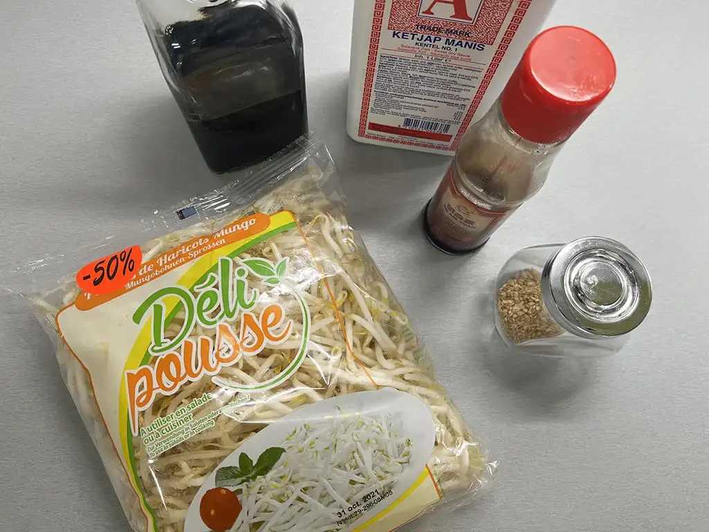 Taugé salade ingrediënten
