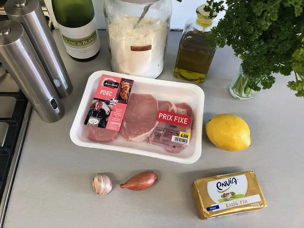 Sofrito - varkensvlees in witte wijn ingrediënten