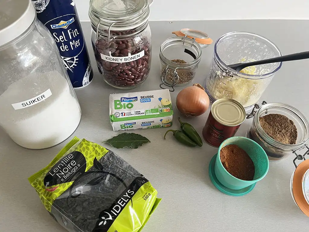 Dal makhani ingrediënten