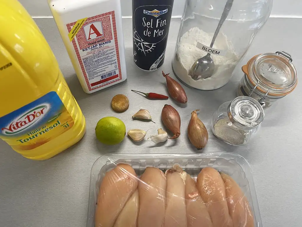 Ajam Betawi ingrediënten