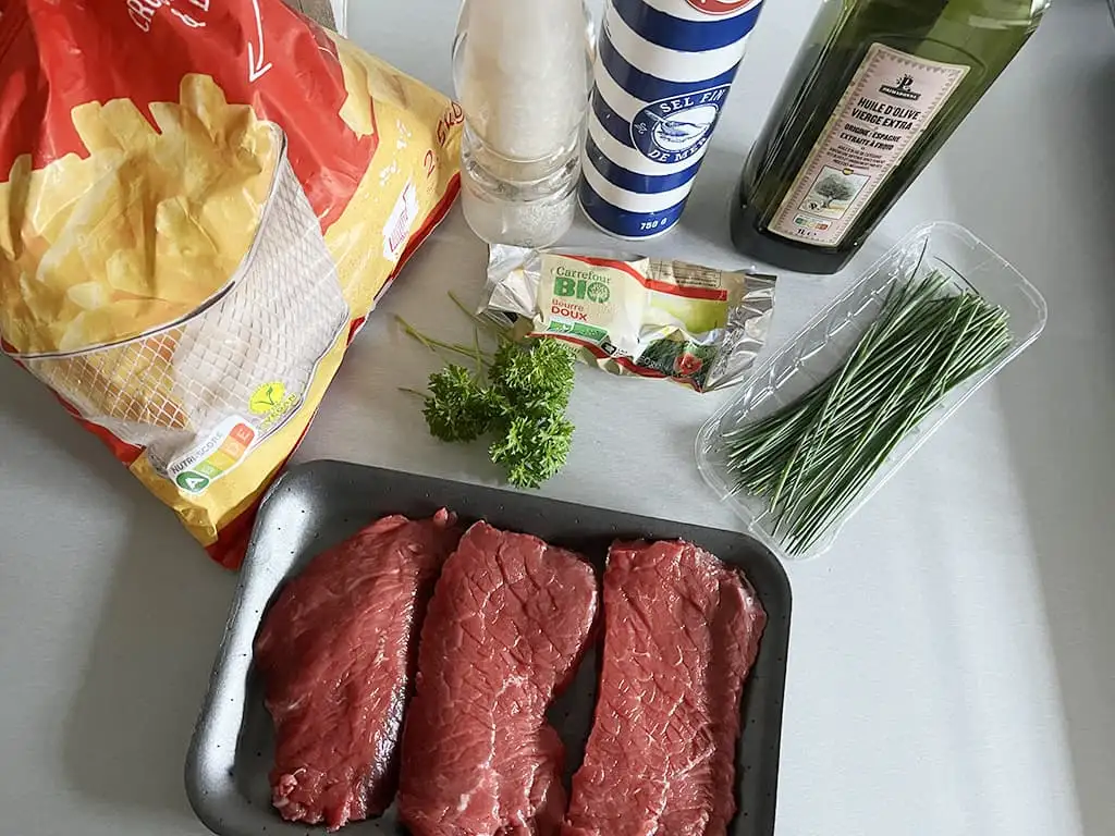 Steak frites ingrediënten