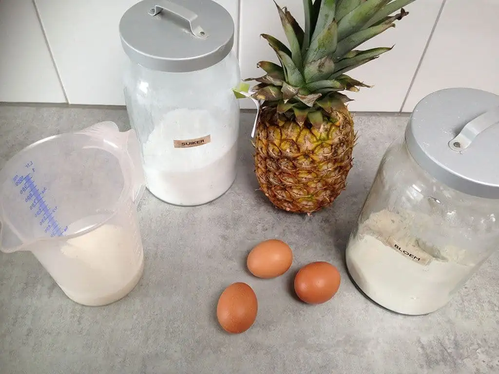 Ananas soufflé ingrediënten