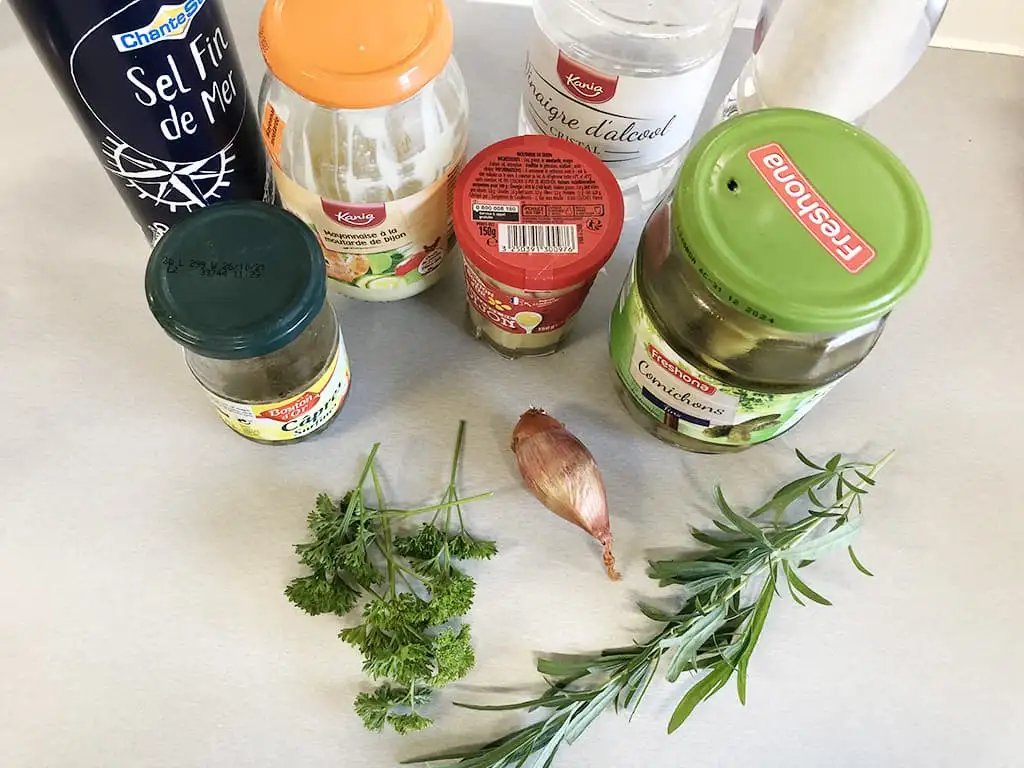 Zelfgemaakte remouladesaus ingrediënten