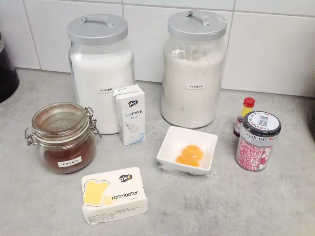 Chocolade duimkoekjes ingrediënten