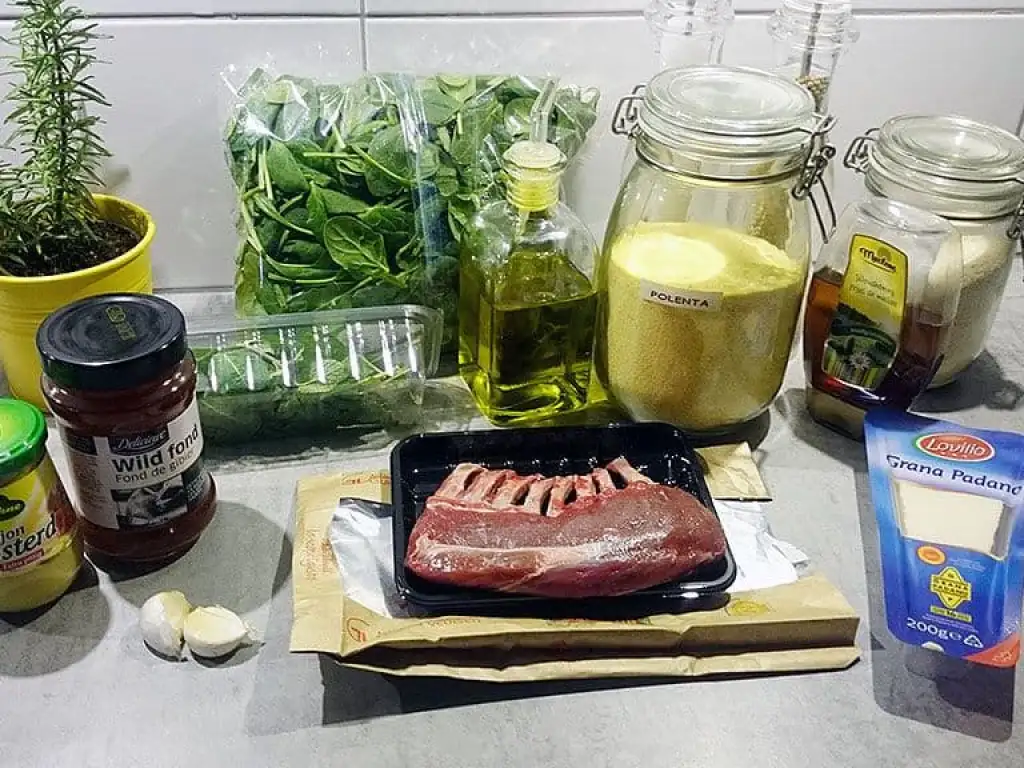 Lamsrack met kruidenkorst ingrediënten