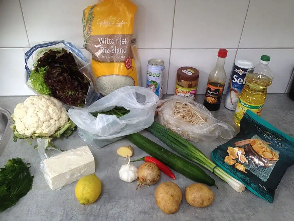 Gado gado ingrediënten