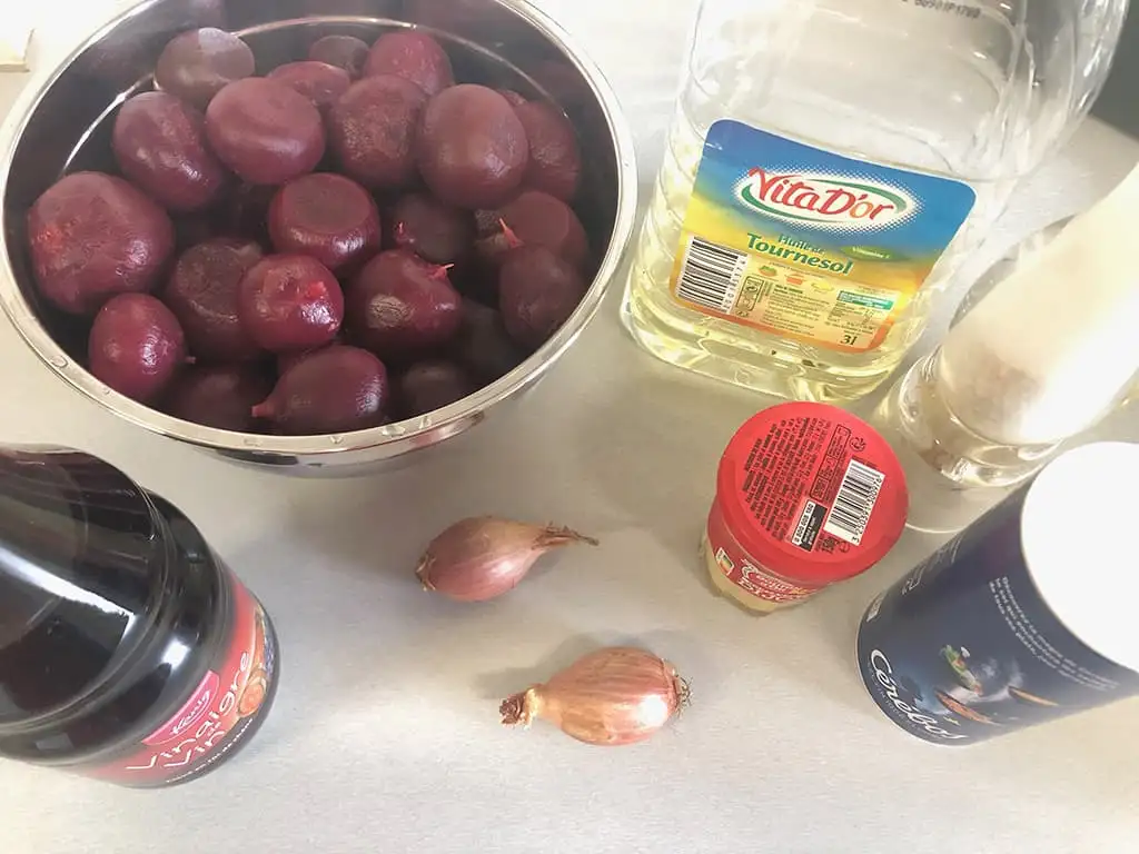 Rode bietensalade ingrediënten