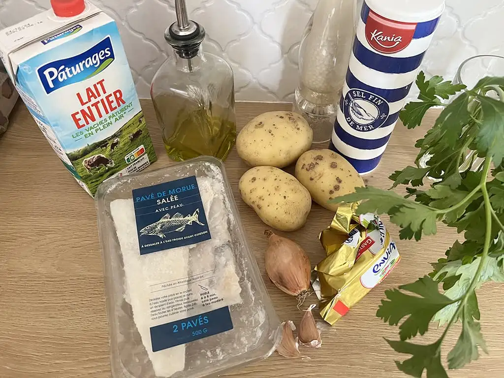 Brandade de morue ingrediënten