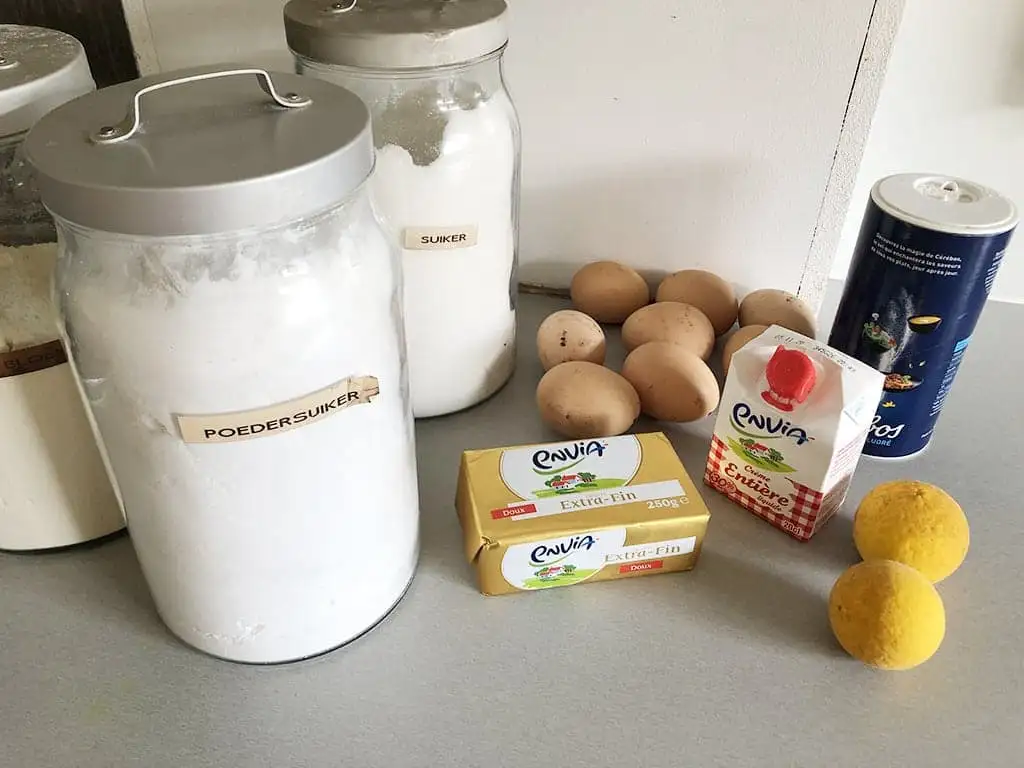 Yuzu taart ingrediënten
