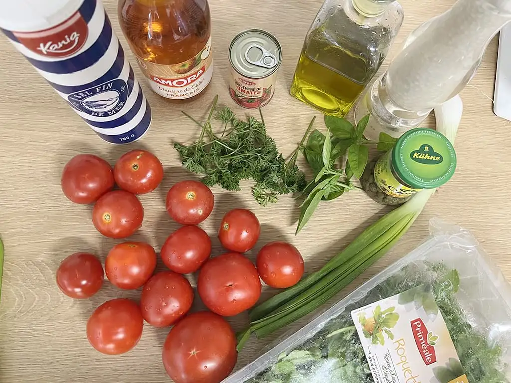 Tomatentartaar ingrediënten