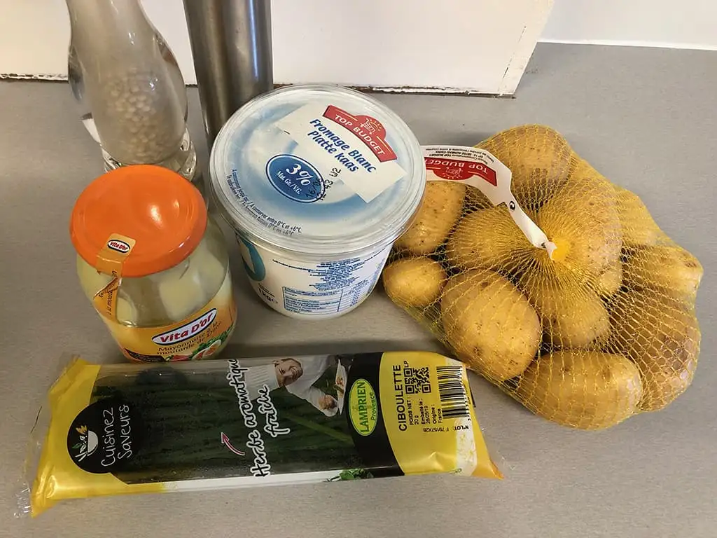 Aardappelsalade ingrediënten