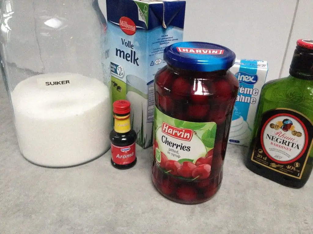 Kersenijs ingrediënten