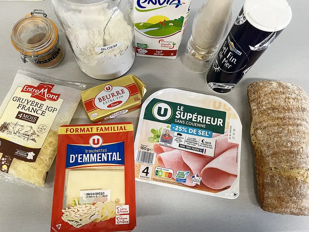 Croque monsieur ingrediënten