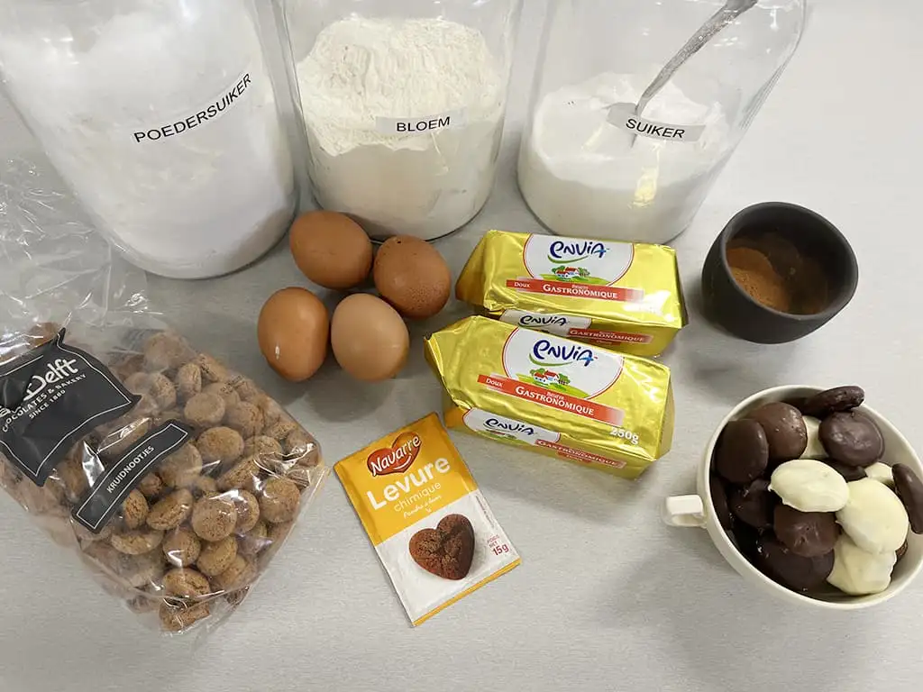 Sinterklaas pepernotentaart ingrediënten