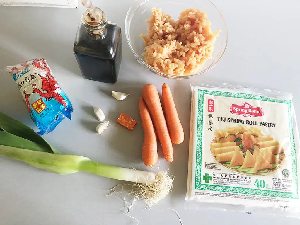 Vietnamese loempia's ingrediënten