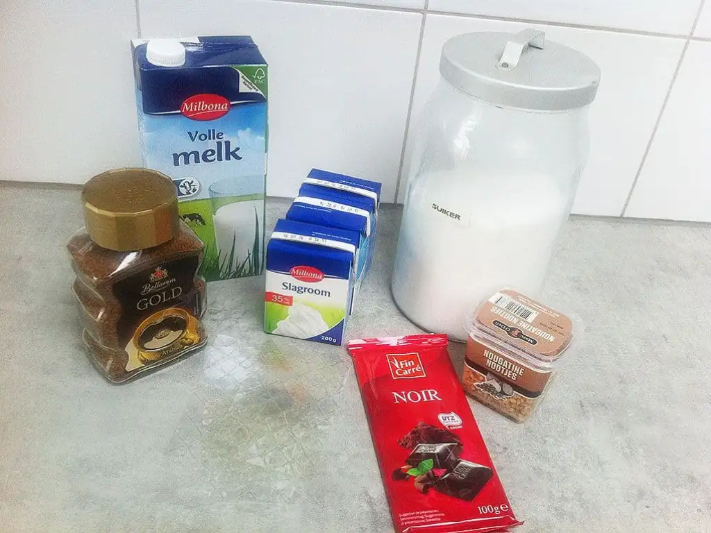 Mokka panna cotta ingrediënten