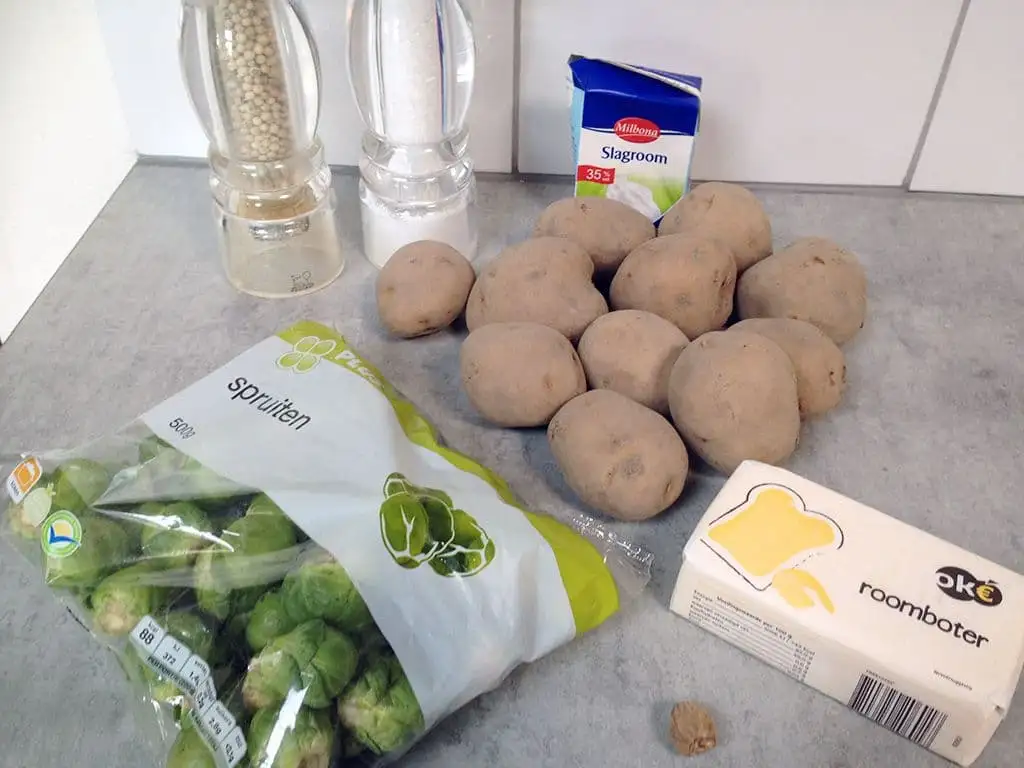 Spruitjespuree ingrediënten