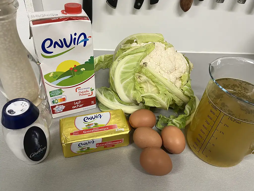 Bloemkoolsoep ingrediënten