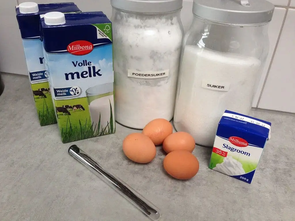 île Flottante - Drijvende eilandjes ingrediënten