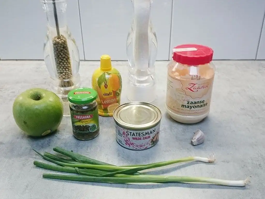 Zalmspread ingrediënten