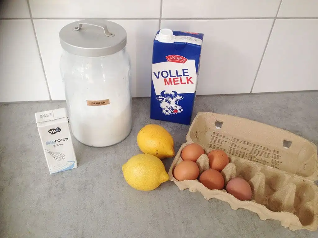 Citroenijs ingrediënten