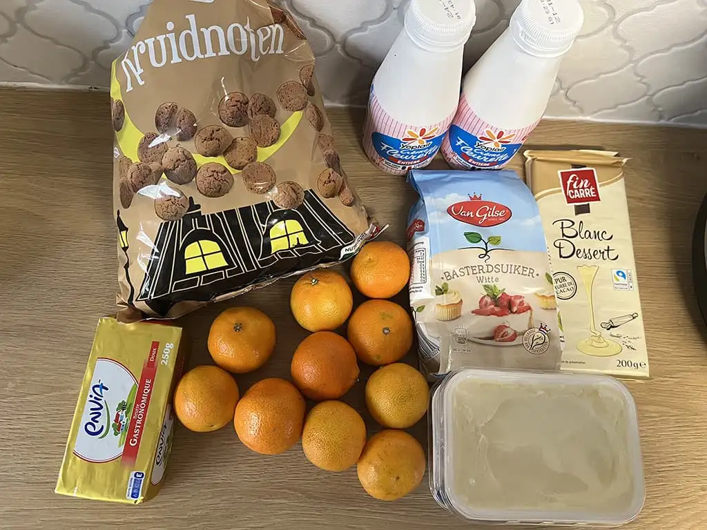 MonChoutaart met pepernoten ingrediënten