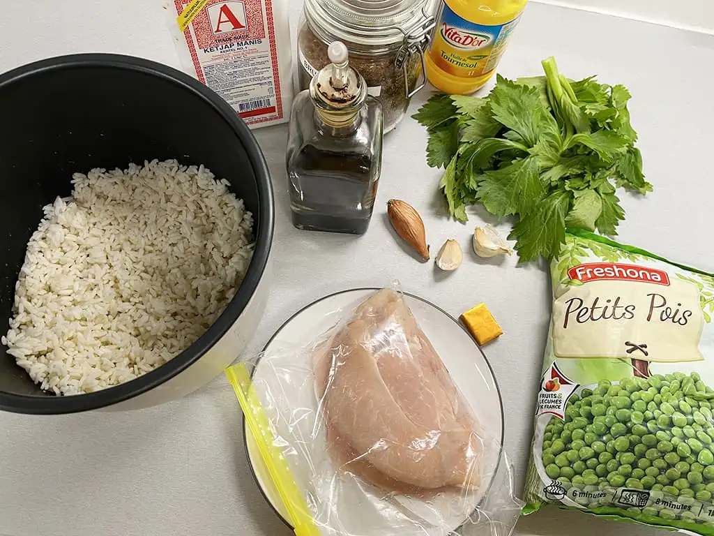 Surinaamse nasi ingrediënten