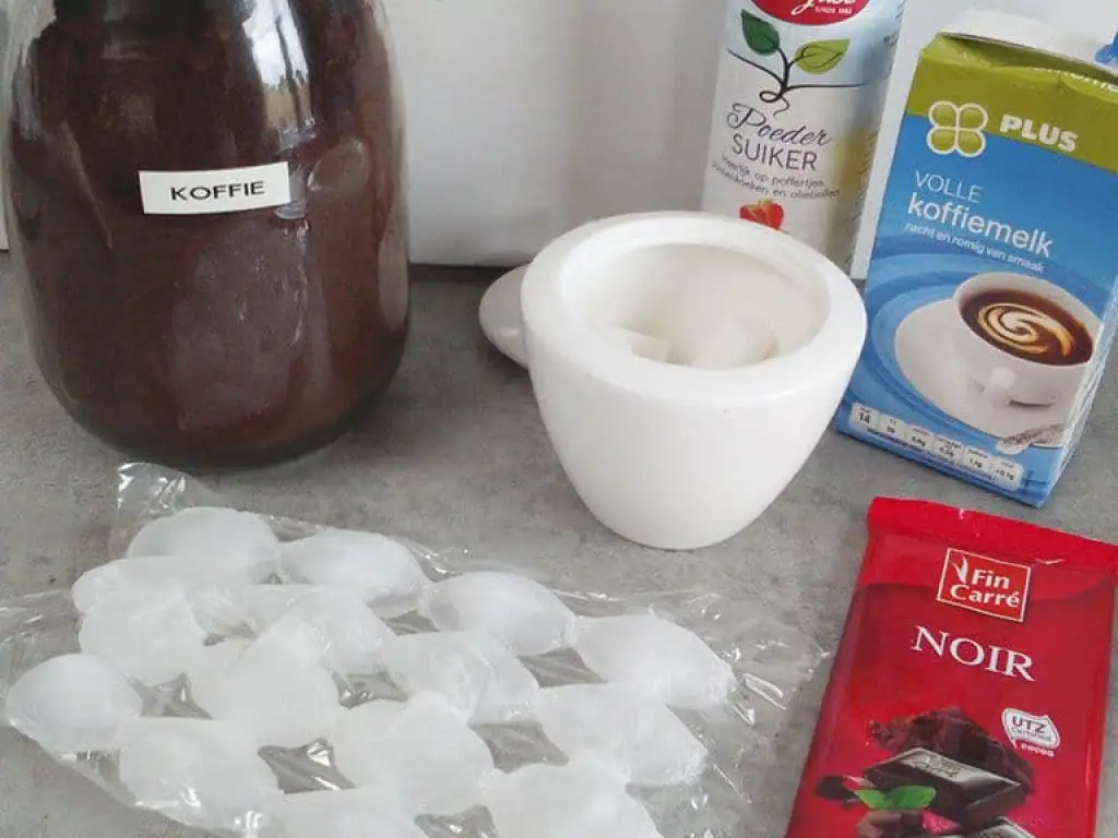 Ijskoffie ingrediënten
