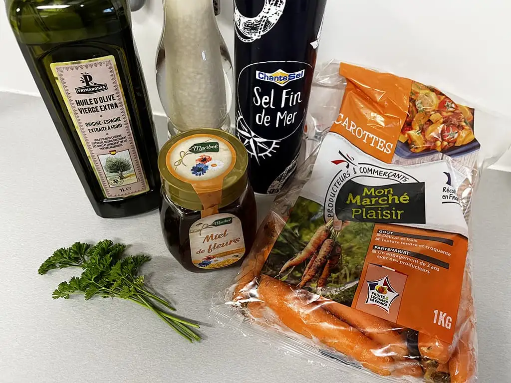 Geroosterde wortelen uit de oven ingrediënten
